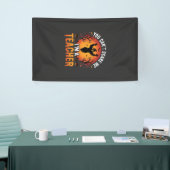 Lehrer Halloween Gruseliger Geist Lehrer Design_1 Banner (Messeveranstaltung)