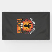 Lehrer Halloween Gruseliger Geist Lehrer Design_1 Banner (Horizontal)