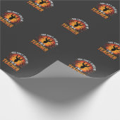 Lehrer Halloween Gruseliger Geist Lehrer Design_1 Geschenkpapier (Ecke)