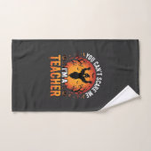 Lehrer Halloween Gruseliger Geist Lehrer Design_1 Handtuch (Handtuch)