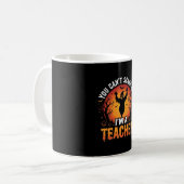 Lehrer Halloween Gruseliger Geist Lehrer Design_1 Kaffeetasse (Vorderseite Links)