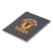 Lehrer Halloween Gruseliger Geist Lehrer Design_1 Notizblock (Rotiert)