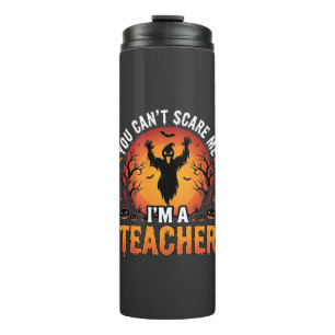 Lehrer Halloween Gruseliger Geist Lehrer Design_1 Thermosbecher