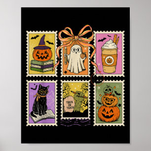 Lehrer Halloween Shirt Soky Ghost Reading Hallowe Poster