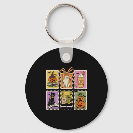 Lehrer Halloween Shirt Soky Ghost Reading Hallowe Schlüsselanhänger (Vorderseite)