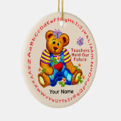 Lehrer halten Zukunft Keramikornament (Rechts)