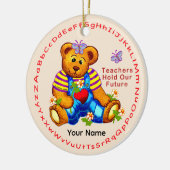 Lehrer halten Zukunft Keramikornament (Links)