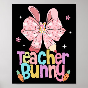 Lehrer Hase Schleife Bleistift Ostertage Aufersteh Poster