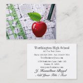 Lehrer/Hauptmann/Bildung-Visitenkarte Visitenkarte (Vorne/Hinten)