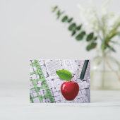 Lehrer/Hauptmann/Bildung-Visitenkarte Visitenkarte (Stehend Vorderseite)