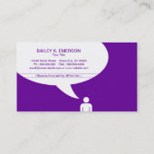 Lehrer-/Hausmeisterwitz (Farbe kundengerecht) Visitenkarte (Rückseite)