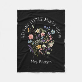 Lehrer helfen kleinen Minds, Chic Watercolor zu wa Fleecedecke