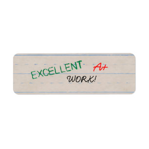 Lehrer Hervorragende Arbeitsticker