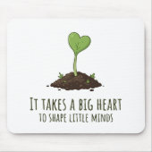 Lehrer-Herz-Dankbarkeits-Design Mousepad (Vorne)