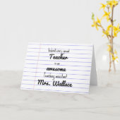 Lehrer-Hilfe Tote Tasche Lehrassistent TA Karte (Gelbe Blume)