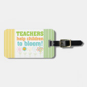 Lehrer-Hilfskinderblüte Gepäckanhänger (Vorderseite horizontal)