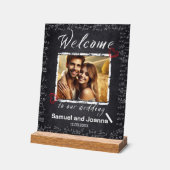 Lehrer Hochzeitskhalk willkommen Acrylschild (Winkel)