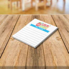 Lehrer I Liebe 1. Klasse Niedlicher Apple-Stift Notizblock