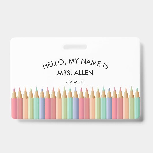 Lehrer-ID-Abzeichen Ausweis (Vorderseite)