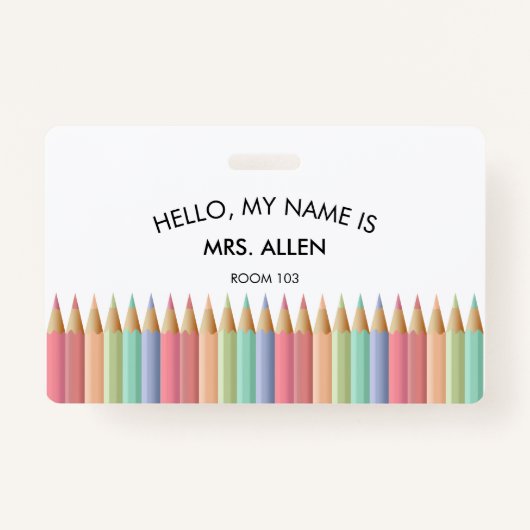 Lehrer-ID-Abzeichen Ausweis (Vorderseite)