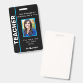 Lehrer-ID-Abzeichen Ausweis (Vorder- & Rückseite)