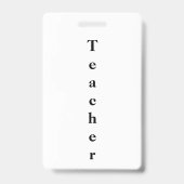 Lehrer-ID Ausweis (Back)