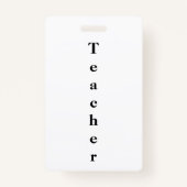 Lehrer-ID Ausweis (Rückseite)