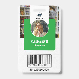 Lehrer-ID-Karte | Green Collage School ID Card Ausweis