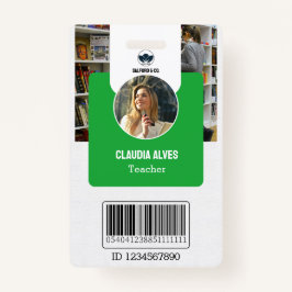 Lehrer-ID-Karte | Green Collage School ID Card Ausweis