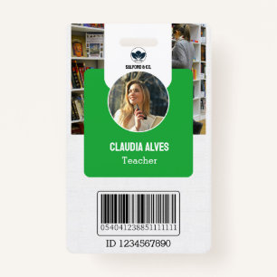 Lehrer-ID-Karte Green Collage School ID Card Ausweis