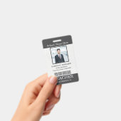 Lehrer-ID-Karte Name Schule Vorlage Foto-Abzeichen Ausweis (Handheld)