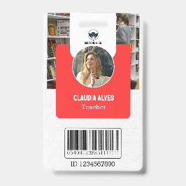 Lehrer-ID-Karte | Red Collage School ID Card Ausweis