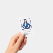 Lehrer-ID-Karten-Name-Schulvorlagen-Foto-Abzeichen Ausweis (Handheld)