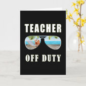 Lehrer im Dienst Sonnenbrille Palm Strand Urlaub Karte (Gelbe Blume)