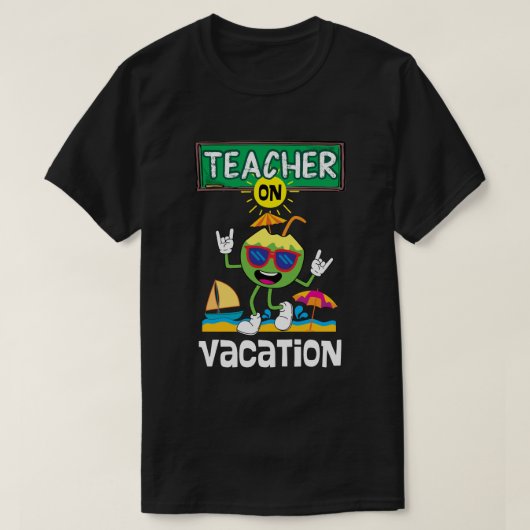 Lehrer im Urlaub T-Shirt (Design vorne)