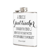 Lehrer in Rente verlassend danke zitieren Abschied Flachmann (Links)