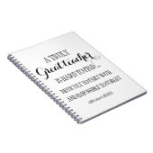 Lehrer in Rente verlassend danke zitieren Abschied Notizblock (Rechte Seite)