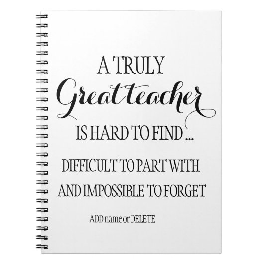 Lehrer in Rente verlassend danke zitieren Abschied Notizblock (Vorderseite)