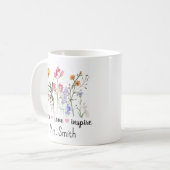 Lehrer individuell Tasse Sublimation . Lehrer Blum (Vorderseite Links)