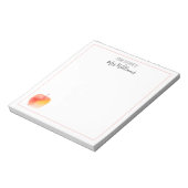 Lehrer Individuelle Name Geschenk Aquarellbilder Notizblock (Rotiert)