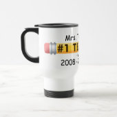 Lehrer-individueller Name und Datum KRW #1 Reisebecher (Links)