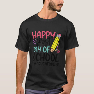 Lehrer Innovator Frohen Ersten Schultag T-Shirt