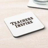 Lehrer inspirieren getränkeuntersetzer (Linke Seite)
