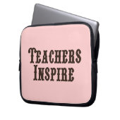 Lehrer inspirieren laptopschutzhülle (Vorderseite Links)