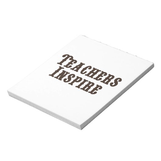 Lehrer inspirieren notizblock (Rotiert)