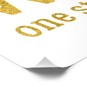 Lehrer inspirierende Goldskripte zitieren roten Ap Poster (Ecke)