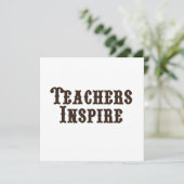 Lehrer Inspiriert (Stehend Vorderseite)