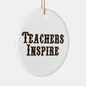 Lehrer Inspiriert Keramik Ornament (Rechts)