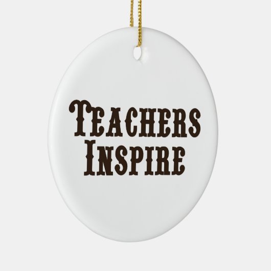 Lehrer Inspiriert Keramik Ornament (Rechts)