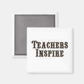Lehrer Inspiriert Magnet (Vorderseite/Rückseite)